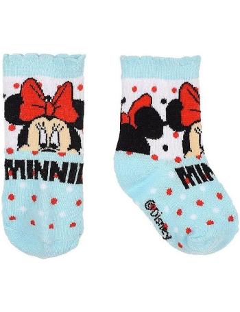 Disney minnie mouse- modré ponožky s puntíky vel. 56/58