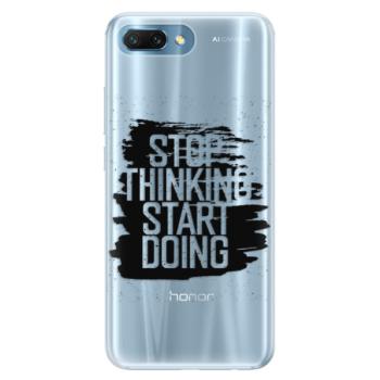 Silikonové pouzdro iSaprio - Start Doing - black - Huawei Honor 10