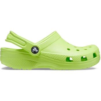 Crocs CLASSIC CLOG K Dětské pantofle, světle zelená, velikost 34/35