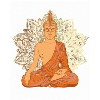 Zuty - Malování podle čísel - BUDDHA A ORNAMENTY II, 80x100 cm, vypnuté plátno na rám (HRAmmb10891nad)