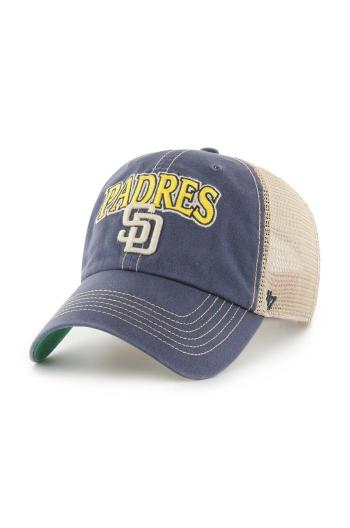 Kšiltovka 47 brand MLB San Diego Padres tmavomodrá barva, s aplikací, B-TSCLA21LAP-VNB
