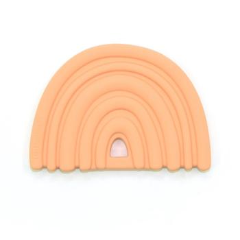 O.B Designs Rainbow Teether kousátko Peach 3m+ 1 ks