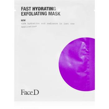 Face D Fast Hydrating exfoliační plátýnková maska 17 ml