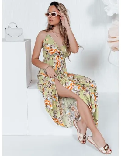 MISSBLOSSY maxi šaty zelené