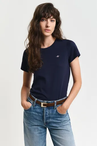 TRIČKO GANT REG SHIELD SS T-SHIRT EVENING BLUE