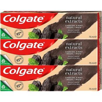 COLGATE Naturals Charcoal & White 3 x 75 ml (8590232000241)