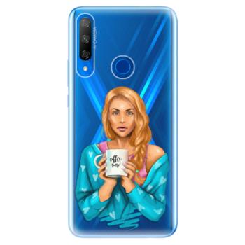 Odolné silikonové pouzdro iSaprio - Coffe Now - Redhead - Huawei Honor 9X