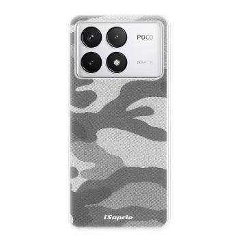 Odolné silikonové pouzdro iSaprio - Gray Camuflage 02 - Poco F6 Pro