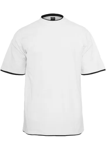 Urban Classics Contrast Tall Tee wht/blk - M