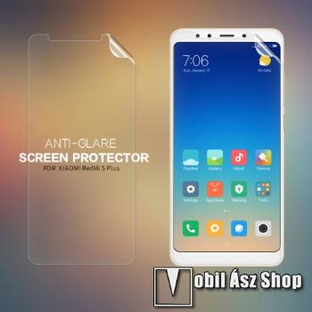 NILLKIN képernyővédő fólia - Anti Glare - 1db, törlőkendővel - XIAOMI Redmi Note 5 / XIAOMI Redmi 5 Plus - GYÁRI