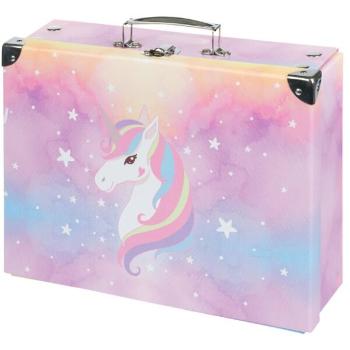 BAAGL RAINBOW UNICORN Skládací školní kufřík, růžová, velikost