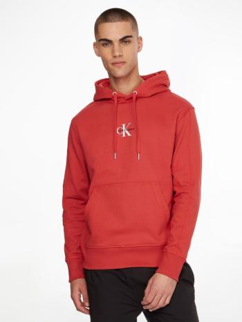 Calvin Klein pánská mikina rhubarb red - M (XLV)