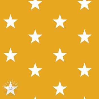 Bavlnená látka Stars yellow