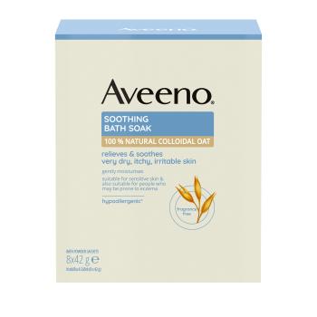 Aveeno Zklidňující ovesná koupel (Soothing Bath Soak) 8 x 42 g