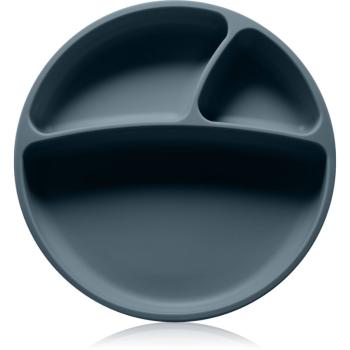 Minikoioi Puzzle Plate Deep Blue dělený talíř s přísavkou 1 ks