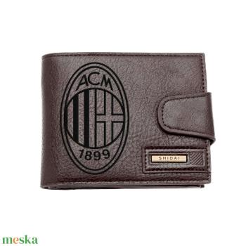 Gravírozott barna pénztárca - AC Milan