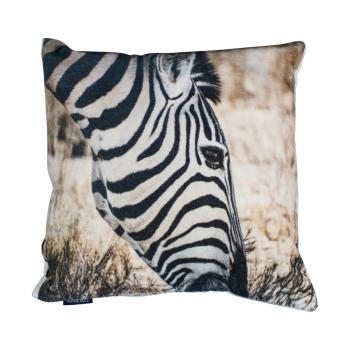 Sametový polštář Zebra - 45*45*10cm MRKSFJZ