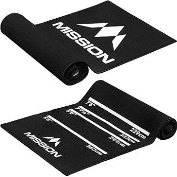 Mission Dart Mat - Koberec k terči - Black with Logo (216677)