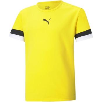 Puma TEAMRISE JERSEY TEE Dětské fotbalové triko, žlutá, velikost