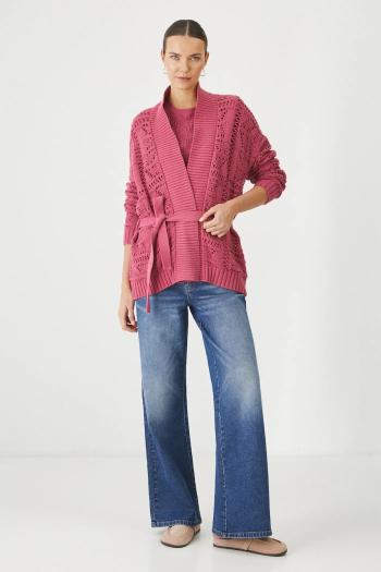 Kardigán Medicine dámsky, ružová farba, teplý