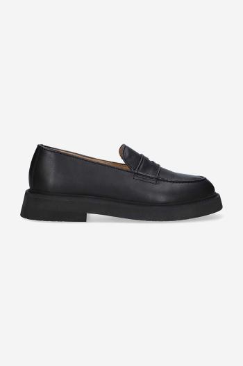 Kožené mokasíny A.P.C. Mocassins Gael pánské, černá barva, PXBAA-H53274 BLACK