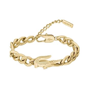 Lacoste Dámský pozlacený náramek Crocodile 2040374