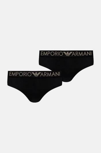 Kalhotky Emporio Armani Underwear 2-pack černá barva, 163334 4F235