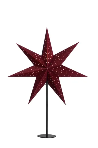 Markslöjd Clara červená hvězda na stůl s černou