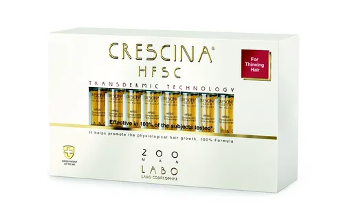 Crescina Transdermic péče na podporu růstu vlasů pro muže ampule 20x3,5 ml stupeň 200