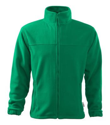 MALFINI Pánská fleecová mikina Jacket - Středně zelená | 3XL