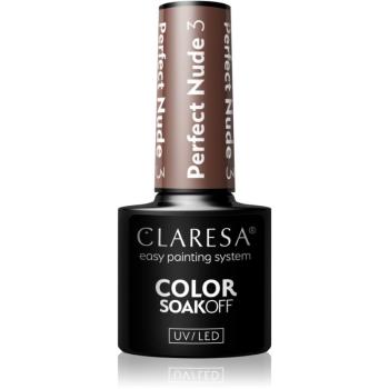 Claresa SoakOff UV/LED Color Perfect Nude gelový lak na nehty odstín 3 5 g