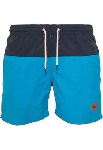 Urban Classics Block Swim Shorts nvy/tur - XXL