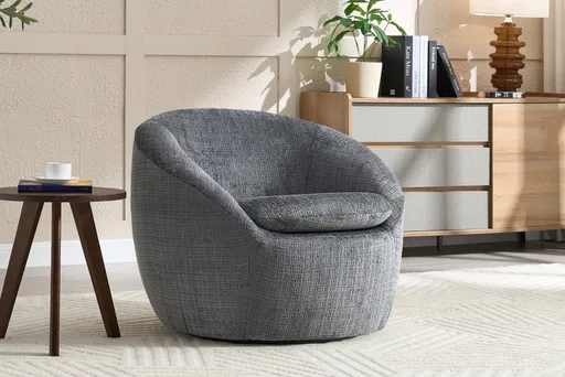 Otočné relaxační křeslo SALENI Dekorhome