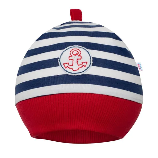New Baby Kojenecká bavlněná čepička  Marine, vel. 80 (9-12m)