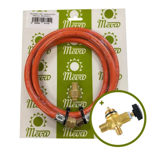 Meva Univerzální redukce kterou lze nahradit kartuši za 2kg PB lahev,Meva Univerzální redukce kterou lze nahradit kartuši za 2kg PB lahev