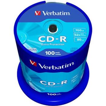 VERBATIM CD-R 700MB, 52x, spindle 100 ks (43411)