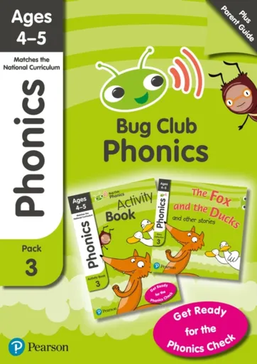 Bug Club Phonics Learn at Home Pack 3, Phonics Sets 7-9 for ages 4-5 (Six stories + Parent Guide + Activity Book) - Jill Atkins, Rhona Johnston, Joyce
