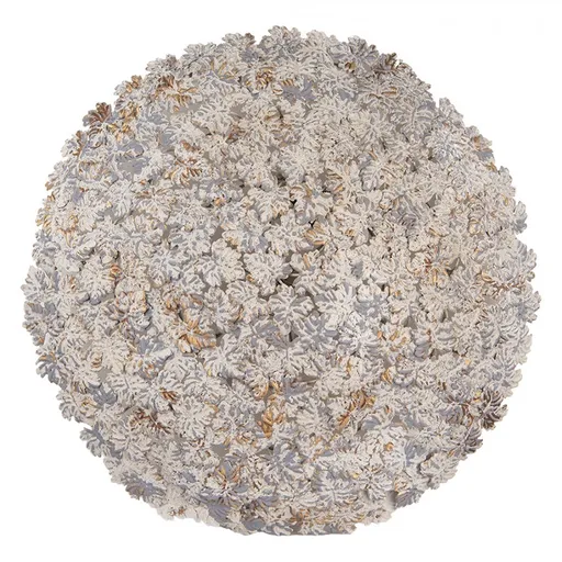 Béžovo-šedé antik nástěnné světlo s listy Esmé - Ø 62*12 cm E27/ma* 4*60W Clayre & Eef