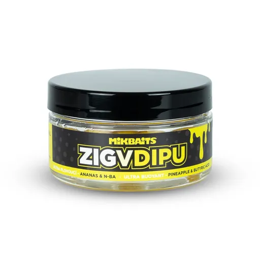 Mikbaits Plovoucí boilie Zig v dipu Ultra plovoucí 15mm - Ananas N-BA,Mikbaits Plovoucí boilie Zig v dipu Ultra plovoucí 15mm - Ananas N-BA