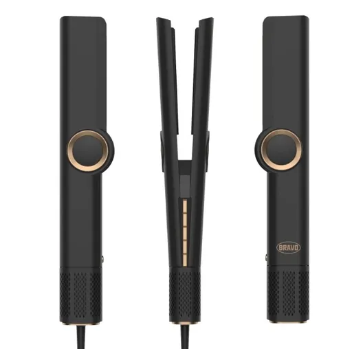 Bravo Profi žehlička na vlasy B-5004 Perfetta s BLDC motorem a fénem Barva: Černá