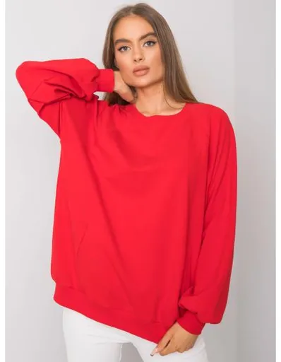 Dámská mikina s kapucí Gaelle RUE PARIS červená