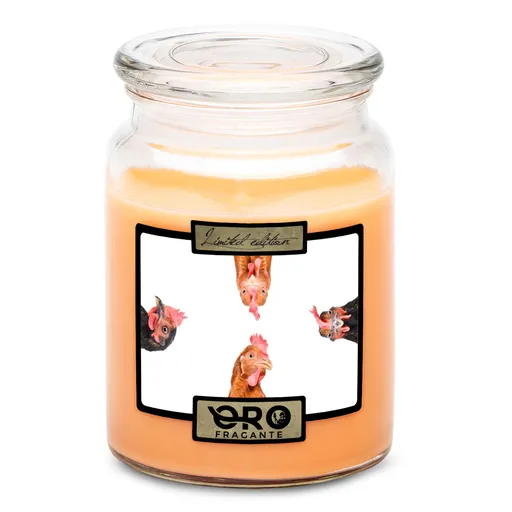 Svíčka Slepice (Vůně svíčky: Tropické ovoce)