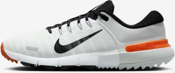 Nike Free Unisex White/Safety Orange/Black 47,5 Pánské golfové boty