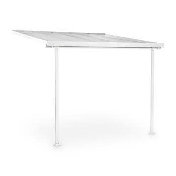 Blumfeldt Pantheon Solid Sky Amplio, pergola, přístřešek, 3x3m, polykarbonát, okap