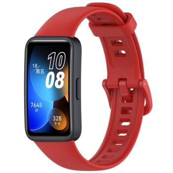 SILICONE Vymeniteľný remienok pre Huawei Band 10 / Band 9 červený