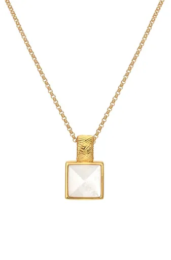 Hot Diamonds Jedinečný náhrdelník s diamantem a perletí Jac Jossa Soul DP896 (řetízek, přívěsek)