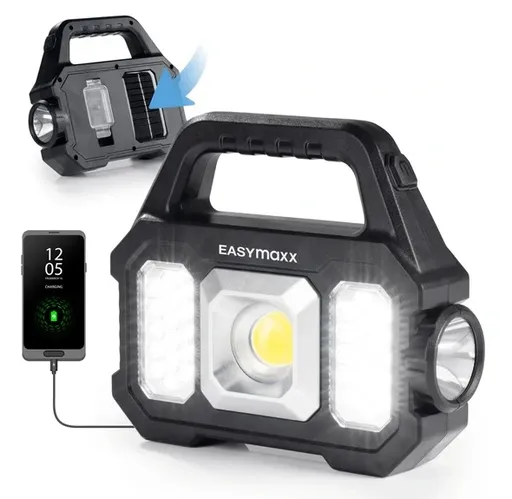 EASYmaxx Mobilní dílenská solární pracovní svítilna s powerbankou PSP 12899