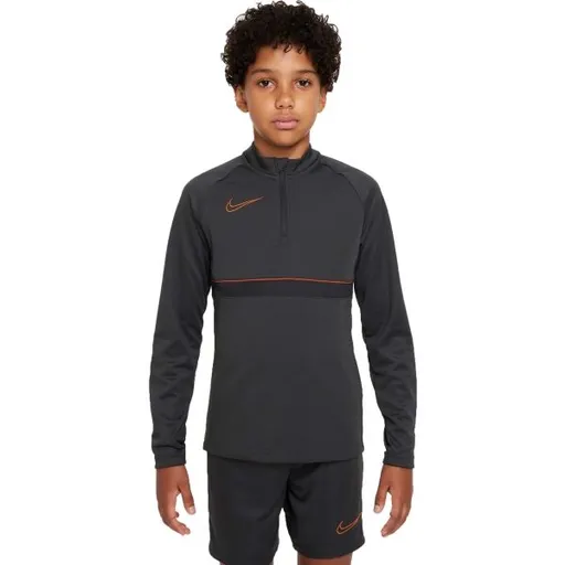 Nike DRI-FIT ACADEMY Chlapecké fotbalové tričko, tmavě šedá, velikost