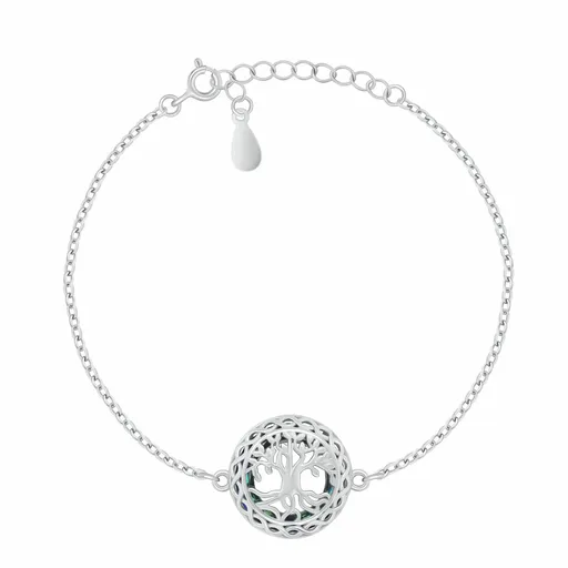 Brilio Silver Okouzlující stříbrný náramek Strom života BRC210W