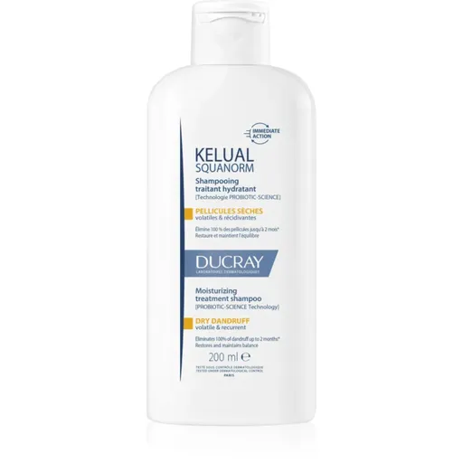 Ducray Kelual Squanorm Moisturizing Treatment Shampoo Dry Dandruff šampon proti suchým lupům 200 ml